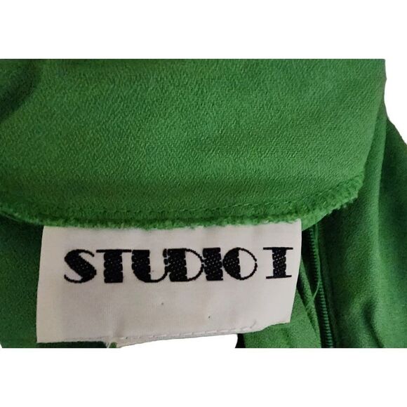 Vintage 90s Short Sleeve Shift Dress Womens Plus Size 20 Green Volump - Picture 6 of 7